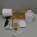 Battery Operated Wall Sconces Set of 2: Gold Rechargeable Wall Lights with Touch and Remote Control, Wireless Battery Powered Wall Scone Cordless Wall Lamp for Bedroom Living Room Bathroom Hallway