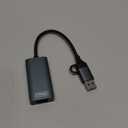 2.5gb USB Ethernet Adapter, Aluminum, Type-C to RJ45 Network Internet 2.5Gbps, 2.5G USB C to Ethernet Adapter for MacBook, iPhone 15/16 Pro Max, XPS, Surface, iPad Pro