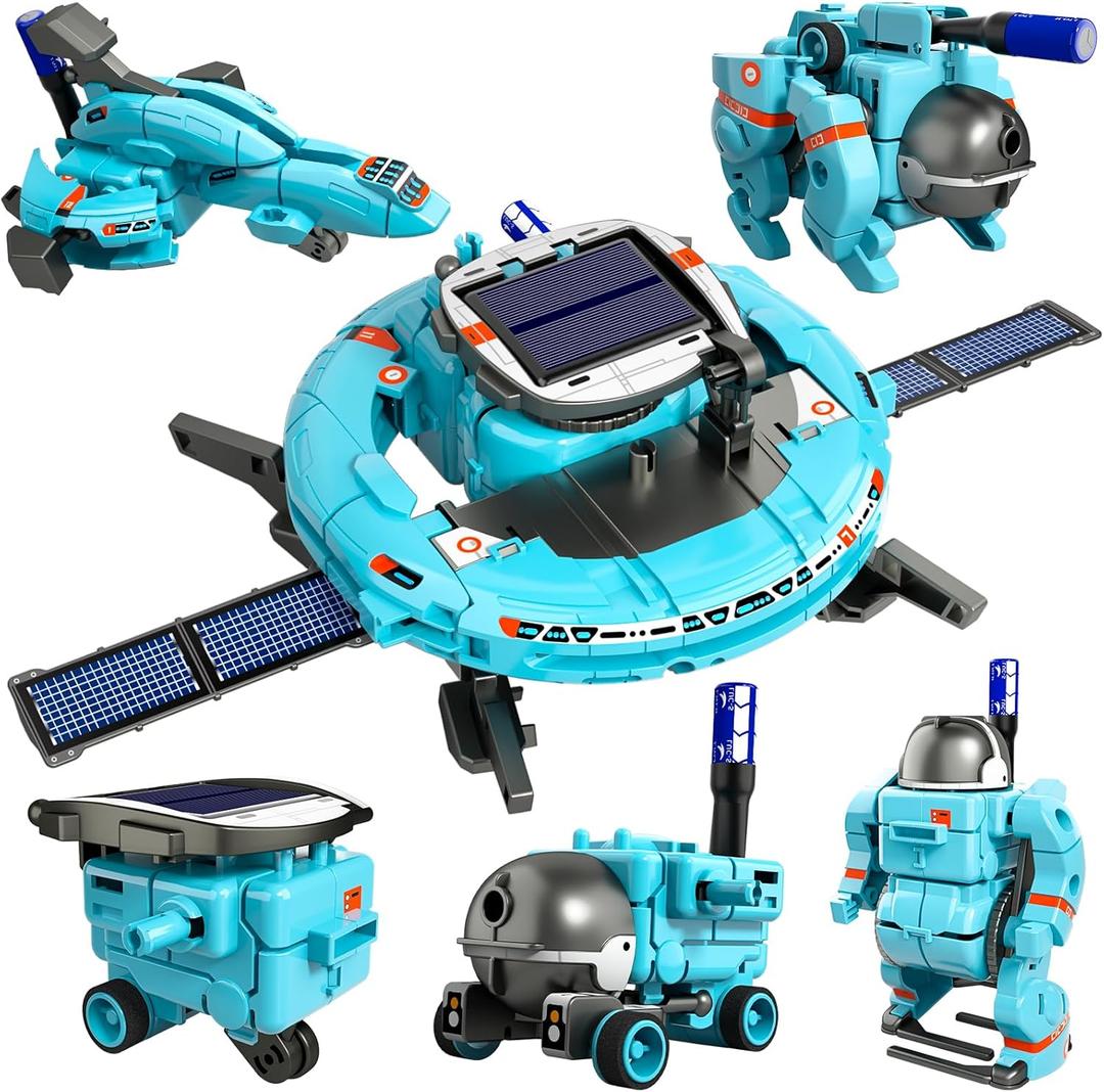 Lucky Doug STEM Projects for Kids Ages 8-12 12-16, 6-in-1 Building Science STEM Kits for Solar Robot Kit Space Toys Birthday Gifts for 8 9 10 11 12 13 14 15 16 Year Old, Boys Girls Teens