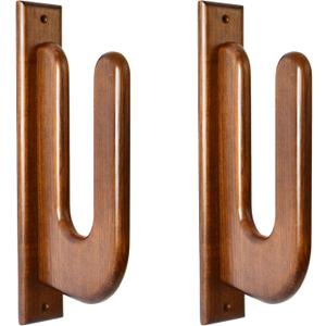 TESLYAR Surfboard Wall Mount Wooden Surfboard Rack for Wall Storage Solid Wood Hooks for Surfboard, Snowboard, Paddle Board & Wakeboard Classic Style