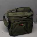 Double-Layer Insulated Cooler Foldable Lunch Box, Leakproof Cooler Bag for Men & Women, Shoulder Strap, Bottle Opener, for Beach, Camping, Car (Green)