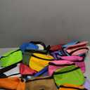 Saintrygo 28 Pcs Neon Fanny Bag 80s Party Waist Bags Adjustable Neon Fanny Pack Oxford Cloth Workout Traveling Running Waist Bags with Zippered for Outdoor Rave Party Women Men (Charming Colors)