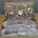 Youeon 18 Pack 5 Oz Plastic Martini Glasses with Twisted Stem, Shatterproof Cocktail Glass, Lightweight Wine Glasses Set for Cocktail Party, Poolside, Birthday, Bar