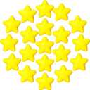 30 Pieces Star Stress Ball Bulk Mini Foam Stress Relief Ball for School Carnival Reward, Student Prizes, Party Bag Fillers (Yellow)