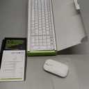 seenda Bluetooth Keyboard and Mouse Combo for Mac, SKM642 Rechargeable Slim Wireless Keyboard Mouse Compact, 3 MultiDevice Connection, Compatible for Mac, MacBook Pro/Air, iPad, White Silver