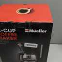 Mueller 12-Cup Drip Coffee Maker - Borosilicate Carafe, Auto-Off, Reusable Filter, Anti-Drip, Keep-Warm Function, Clear Water Level Window Coffee Machine, Kitchen Essentials & Accessories