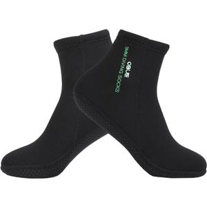 Skyone Dive Neoprene Socks Men Women, 3MM Wetsuit Scuba Socks, Sand Socks Diving Fin Socks Thermal Anti Slip Flexible (Medium)