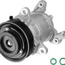 AC Compressor with A/C Clutch Fit for Dodge for Ram 1500 2500 3500 PICKUP 5.7L 2003 2004 2005 2006 2007 2008 (5.7L Pickup Only), Replaces CO 10802C, Air Condition automotive replacement