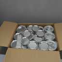 12PCS Empty Paint Cans with Lids, 1 Quart Metal Unlined Paint Bucket, Small Round Paint Storage Containers for Leftover Paint, Arts Crafts, DIY Projects, Painting (Silver, 2 Pint)