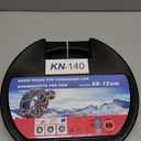 Snow Chains for Car Tires Manual Tightening, Universal Adjustable Emergency Portable Tire Chains, Suitable for Commuter Car and SUV, Set of 2 (KN140)