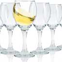 Limoncello Glasses Shot Glasses with Stem, Cordial Glasses Port Wine Glasses 3 oz(set of 6) (6, 4.5oz)