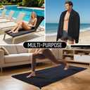 SUNLAND Microfiber Gym Bath Towel Ultra Soft Travel Camping Towel Super Absorbent Swimming Sport Yoga Sweat Towels with Straps for Adults and Children