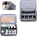 Trunab Medicine Storage and Organizer Bag Empty, Pill Bottle Organizer with Portable Small Pouch, Home First Aid Box for Emergency Medication, Supplements or Medical Kits (Bag Only)(Patent Design)