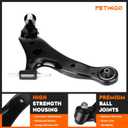2 Pcs Front Lower Control Arms with Ball Joints Fit for Toyota Sienna 2004-2010 (Mini Passenger/Mini Cargo Van)