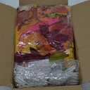 Waipfaru 6Pcs Fall Garland with Lights, 34Ft Fall Leaves Garland for Mantle, Artificial Maple Leaf Garlands for Centerpiece Front Door Window Fireplace Home Indoor Thanksgiving Decorations