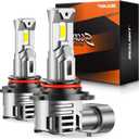 SEALIGHT 9005/HB3 Fog Light Bulbs, 40000LM Bright, 6500K Cool White, 60000+ Hour Lifespan With Cooling Fan, Plug-N-Play Installation, 2-Pack