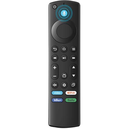 ORQRQO Replacement Remote for All Fire Series, TV Stick (HD, 4K, 4K Max, Lite), TV Cube and Omni, Insignia, Toshiba, Smart TVs, with Voice Control. 2 remotes