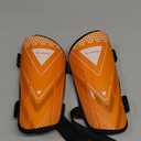 Shin Guards Soccer Kids Youth, CE Certified Airsfish Shin Guard Protection Gear for  Boys Girls Teenagers High Impact Resistant Breathable Comfortable 1 Pair (X-Small, Orange)