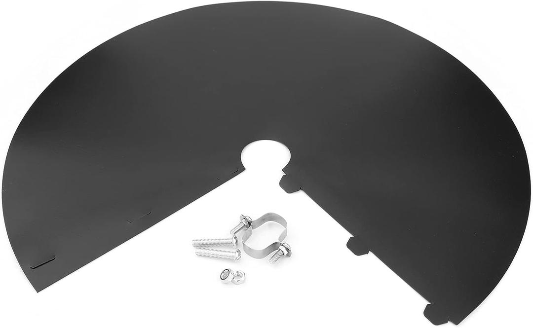 Plastic Baffle, Wrap Around Squirrel Baffle, Unique Wrap Around Guard Protects Hanging Bird Feeders, 12-18 Inch Squirrel Guard Baffle Bird Seed, Easy to Install and Durable Black(16in)