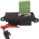 89019089 HVAC Blower Motor Fan Resistor Compatible with 1999-2006 Chevy Silverado GMC Sierra 1500 2500 3500, 2000-2002 GMC Yukon (2 Holes Mounting Flange) Replaces# 973-004, 89018597, 22807122, RU371