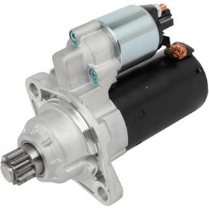 SCITOO Starter Motor 17969 for Audi TT RS Quattro 12-13 & Volkswagen/WV 06-14 for Beetle for golf 10-14 for Jetta 05-14 for Passat 12-14 Rabbit 06-09 Tiguan 06-09 L4 2.5L 1.4KW 12V 10 Teeth CCW