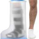 Waterproof Extra Wide Leg Cast Cover for Showering After Surgery with Non-Slip Bottom, Extra Large Waterproof Foot Protector Cover for Plus Size Adults, Lager Casts, Surgery Casts Boots, Reusable