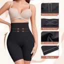 Tummy Control Shapewear Shorts for Women High Waisted Body Shaper Short Seamless Thigh Slimming (Black, XS)