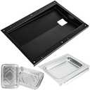 Uniflasy 69804 Grease Tray with 67047 Catch Pan for Weber Spirit 300 Series Gas Grills,Spirit E310 E320 E330 S310 S320 S330 Grills,Drip Tray with 10 Pack Aluminum Foil Liner,Replace Weber 69804 67047 | Spirit E310 E320 E330 S310 S320 S330 Grills,Drip