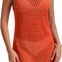 Lylinan Womens Swimsuit Coverup Summer Sleeveless Outfits Swimwear Bathing Suit Cover Ups Beach Dresses S-XXL (Orange, XL)