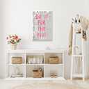 2 x Pink Preppy Wall Art Retro Chicago Newspaper Aesthetic Wall Decor Do It For The Plot Posters Canvas Print Trendy Room Decor Affirmation Quote Pictures for Apartment Bedroom Dorm 8x12inch Framed