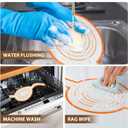 4 x Silicone Bread Sling for Dutch Oven, Non-Stick & Easy to Clean Bread Baking Mat, 2 Pcs Reusable Bread Sling with Long Handle, Easy to Transfer Sourdough Bread, Round