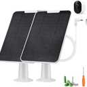 Solar Panel Charger Compatible with Arlo Pro 6/6 XL, 6V 5W Solar Panel for Arlo Pro Security Camera 2K HDR (6th Gen, 2025 Release), IP65 Weatherproof, USB-C Plug, 9.8ft Cable Secure Wall Mount, 2 Pack