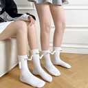 4 Pairs Funny Socks, Magnetic Holding Hands Socks, These Suit Both Men and Women (0, Black 2 Pairs&white 2 Pairs)