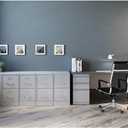 Lorell 2-Drawer Vertical File with Lock, 15 by 25 by 28-3/8-Inch, Light Gray