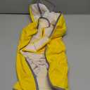 Lukovee Dog Raincoat, Adjustable Dog Rain Jacket with Clear Hooded Double Layer for Large Medium Small Dogs Puppies, Waterproof Rain Coat Poncho with Reflective Storage Pocket & Rim (Yellow, L)