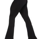 Sunzel Womens Flare Leggings No Front Seam Flare Yoga Pants with Tummy Control Crossover High Waist L