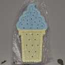 Ice Cream Valentine Romance Atmosphere Light, Party Wedding Birthday Party Decoration Kids' Room Battery Operated LED Night Lights (Blue and Yellow)