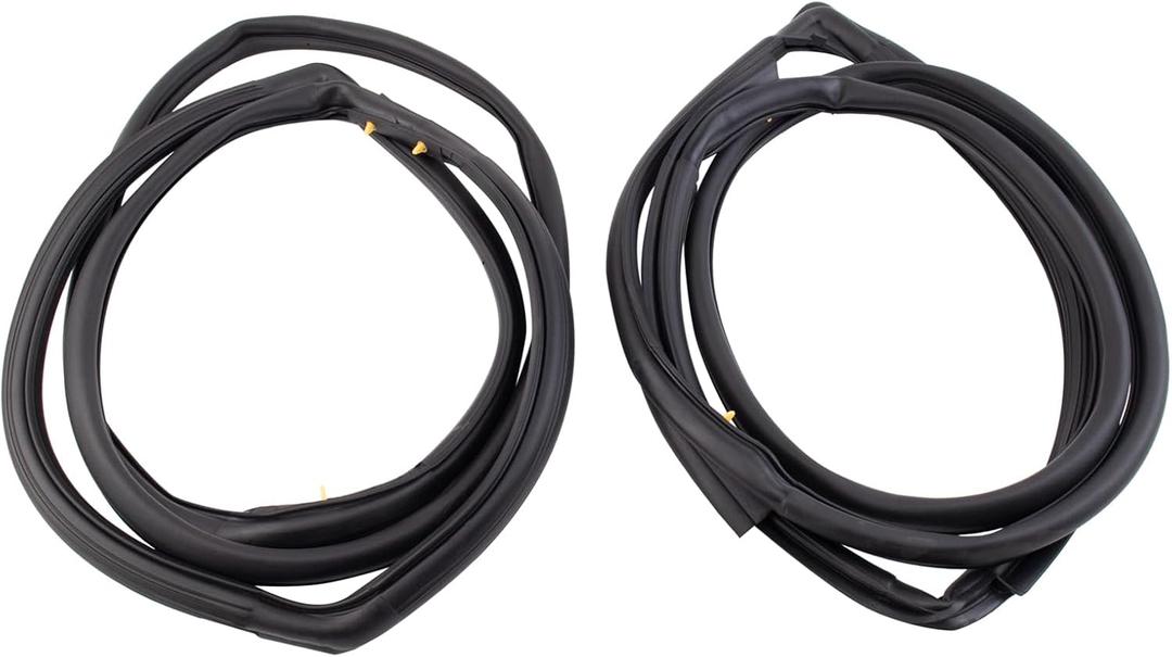 TRQ Door Weatherstrip Seal Kit Compatible with 2007-2018 Jeep Wrangler 2018 Wrangler JK