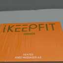 IKEEPFIT Cordless Knee Massager with Heat Vibration for Pain Relief, MAXwarm 4.0[2026 Upgraded] - Electric Heated Knee Brace with 5 Heat Levels and 3 Massage Mode, Gifts for Men Women (Grey, Pair)