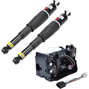 2 PCS Air Suspension shocks+ 1 PC Air Compressor Fit For Escalade Suburban Tahoe Yukon Reference OEM 1575626 19299545