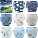Potty Training Pants Cotton Absorbent, 8pc-boy, Small