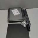 Adjustable Pedestal Floor Stand Sign Holder for 8.5*11 inches Poster or chalk board, Snap open frame,360 Rotation,Outdoor Indoor Standing Display Sign Holders for advertising ,Black