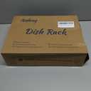 Stainless Steel Dish Drying Rack  304 Grade Dish Racks for Kitchen Counter with Utensil Holder & Adjustable Spout, Space-Saving Organizer, 16.5" x 11.8" x 5.3" Grey