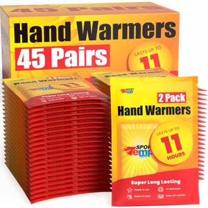 Hand Warmers - Up to 11 Hours of Heat, Super Long Lasting - Easy, All Natural - Air Activated, for Body, Hands & Toes - Odorless Hot Hand Warmer - Sport Temp