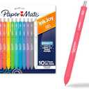 Paper Mate InkJoy Gel Bright Pens, Medium Point (0.7mm), Retractable, Assorted Brighter Colors, 9 Count - Colorful, Office Supplies, Journaling, Doodling