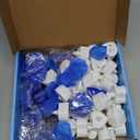 Caffox 3000Pcs Rose Petals with 36Pcs LED Tea Lights Candles, Rose Petals and Candles Set for Romantic Night, Romantic Decorations for Special Night, Valentine's Day, Wedding, Anniversary(Blue)