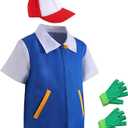 Halloween Cosplay Costume Hoodie Jacket Shirt Gloves Hat Sets for Trainer