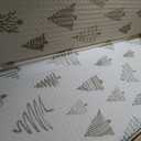 Joyony Foldable Baby Playmat, 0m+, Foldable Foam Baby Play Mat, Double-Sided, Gray And White Pattern