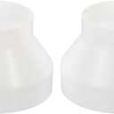 PATIKIL 7" to 4.3" Duct Reducer, 2 Pack ABS Ducting Airflow Tube Increaser Adapter Pipe Fitting for HVAC Heating Cooling Air Ventilation Systems