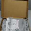 INGIORDAR Shoe Rack 3 Tier Long Storage Organizer Wide Metal Shoe Shelf for Closet Entryway Grey